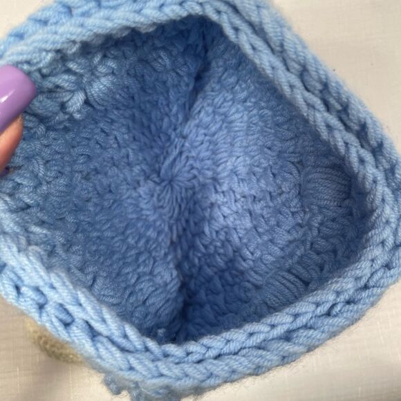Blue Viking Knit Hat for Babies - Picture 6 of 7